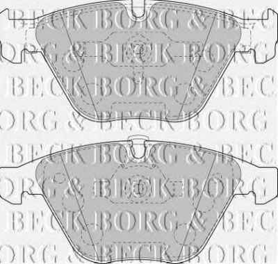 BORG & BECK bbp1894 -  Комплект тормозных колодок, дисковый тормоз